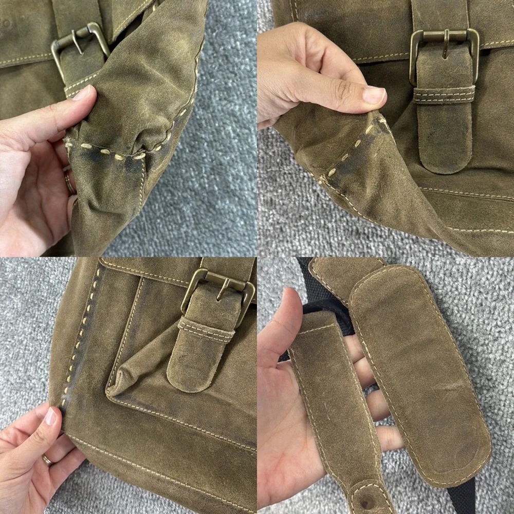 Durango Leather Co Brown Tan Messenger Bag Crossbody Laptop Work